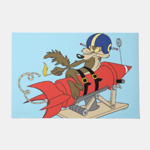 Tapete WILE E. COYOTE™ Lançando Foguete Vermelho