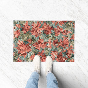Tapete William Morris Acanto Ferrugem Vermelho Salvia Ver