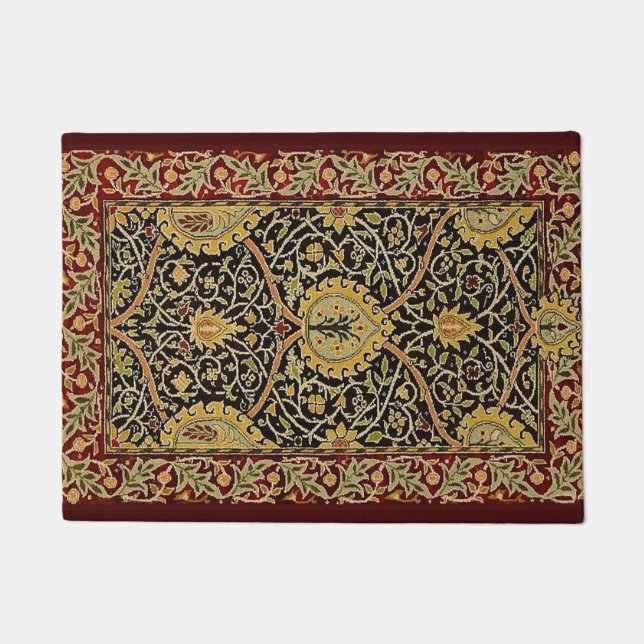 Tapete William Morris Classic Carpet Art Impressão Design (Frente)
