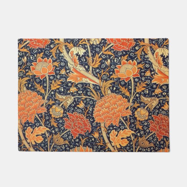 Tapete William Morris Cray Floral Art Nouveau Pattern (Frente)