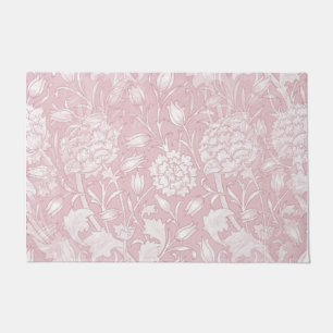 Tapete William Morris Floral Patterno em Porta Rosa