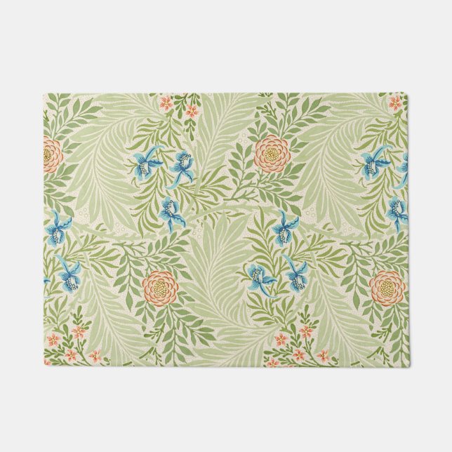 Tapete William Morris Larkspur Padrão Floral (Frente)