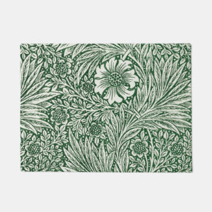Tapete william morris marigold flor verde floral