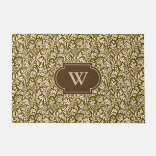 Tapete William Morris Thistle Damask, Taupe Tan e Beige