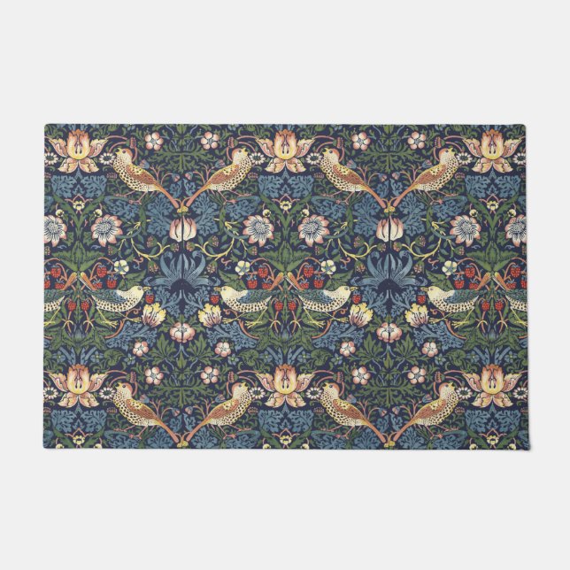 Tapete William Morris Vintage Strawberry Thief Pattern (Frente)