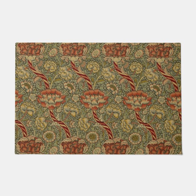 Tapete William Morris Wandle English Floral Damask Design (Frente)