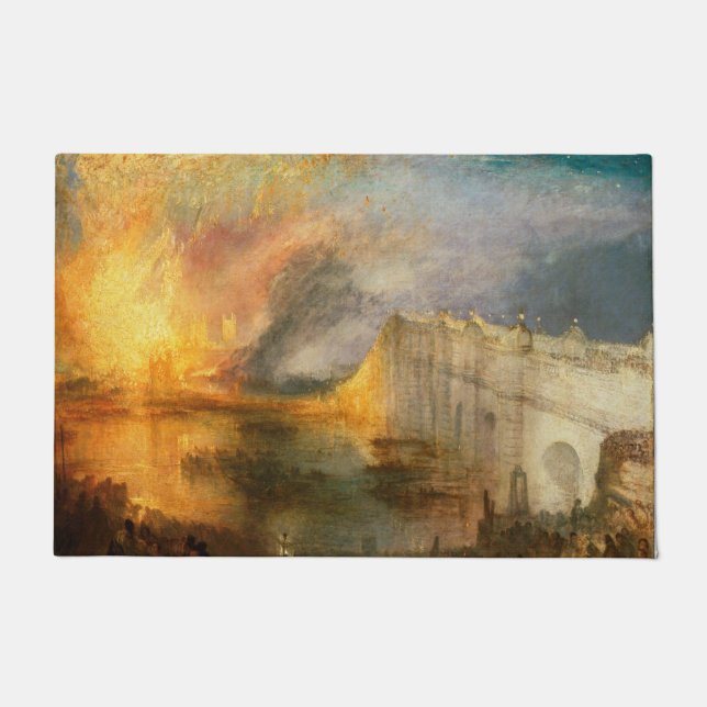 Tapete William Turner - The Burning of the Parliament (Frente)