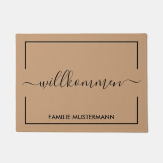 Tapete Willkommen Eigene Fußmatte Bedrucken