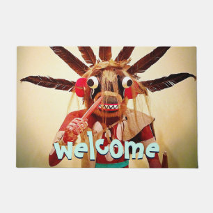 Tapete Wood Kachina Doll Engraçado Rosto Engraçado Típica