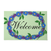 Wreath Azul Violeta Floral