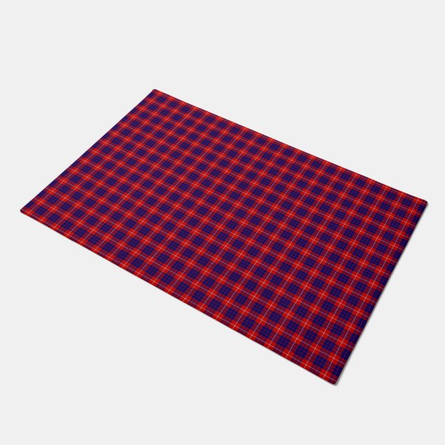Tapete Xadrez azul-roxa-tartan (Inclinado)