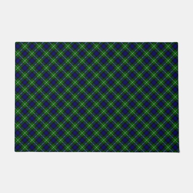 Tapete Xadrez azul-tartan (Frente)