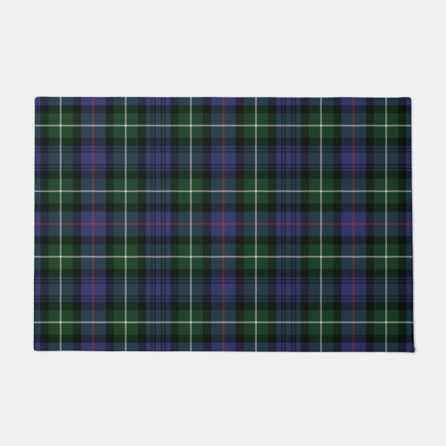 Tapete Xadrez Clan MacKenzie Green Purple Check Tartan (Frente)