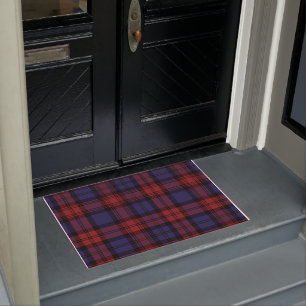 Tapete Xadrez Clan MacLachlan Red Purple Check Tartan