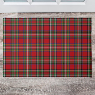 Tapete Xadrez Clan Stewart Green Blue Check Tartan