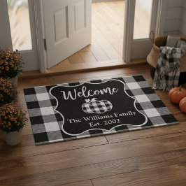 Tapete Xadrez de Buffalo Personalizada - Boas-vindas do o