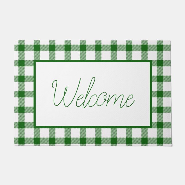 Tapete Xadrez verde (Frente)