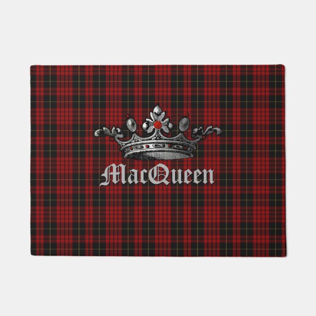 Tapete Xadrez vermelha e preta de MacQueen com a esteira (Frente)