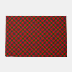 Tapete xadrez vermelho e verde tartan Robertson
