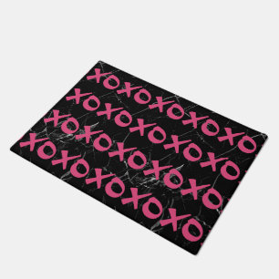 Tapete Xoxo abraça os beijos de mármore preto, rosa-gir
