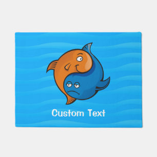 Tapete Yin Yang Fish Cartoon
