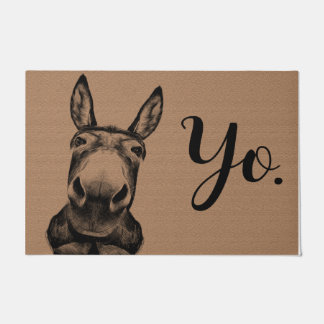 Tapete Yo Incrível Donkey Doormat, Engraçado Donkey Mat