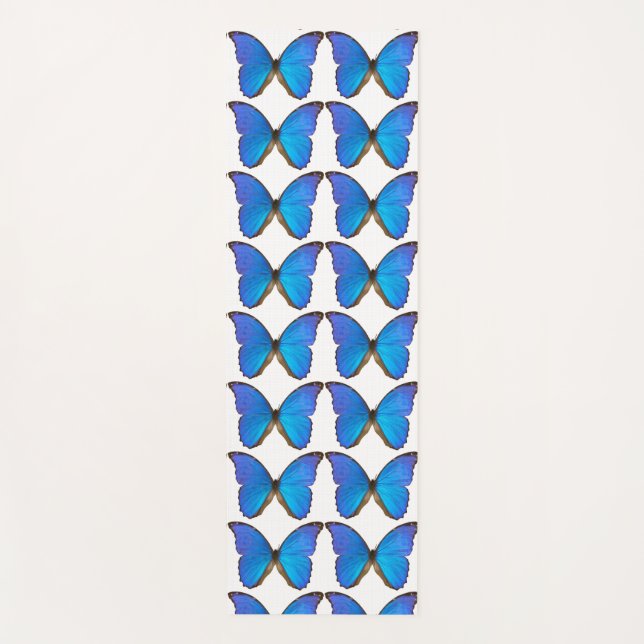 tapete yoga borboleta Azul Morpho (Frente)