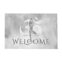 Yoga Studio Meditation Instrutor Welcome Om Sign