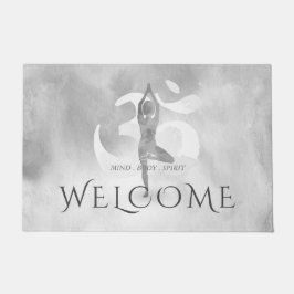 Tapete Yoga Studio Meditation Instrutor Welcome Om Sign