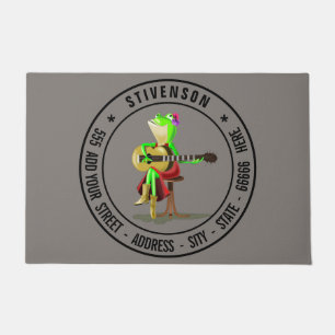 Tapete Your Name and Address or Custom Text - Guitar Frog