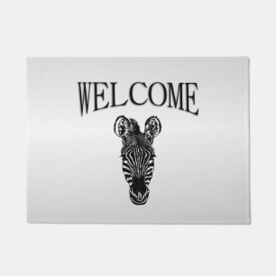 Tapete Zebra Head em Silver Welcome