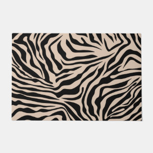 Tapete Zebra Stripes Cream Beige Black Wild