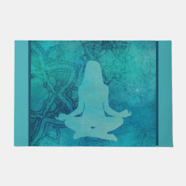 Tapete Zen Yoga Lótus Meditação Chakras Coração
