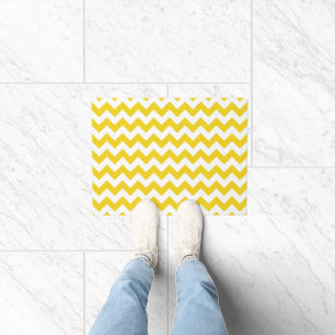 Tapete Zigzag Amarelo, Chevron Amarelo, Padrão Geométrico