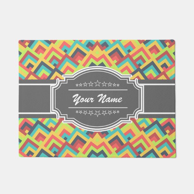 Tapete Zigzag Chevron Personalizado N1 (Frente)