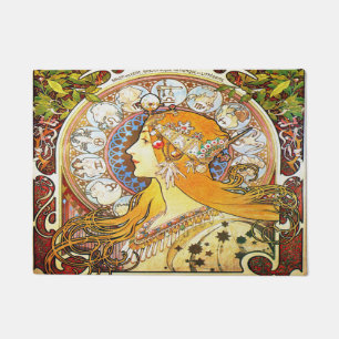Tapete Zodíaco 1896 de Alfons Mucha