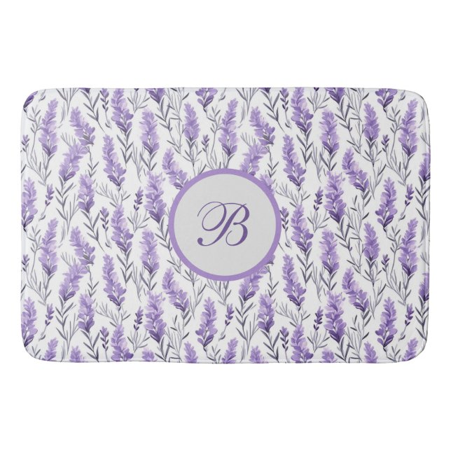 Tapetes de Banho Monogramados Lavanda Prado  (Frente)