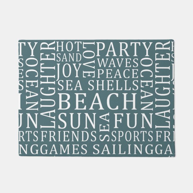 tapetes de porta da Câmara de Praia Personalizada (Frente)