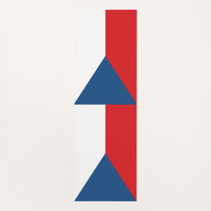 Tapetes de Yoga Patrióticos com a bandeira da Chéq