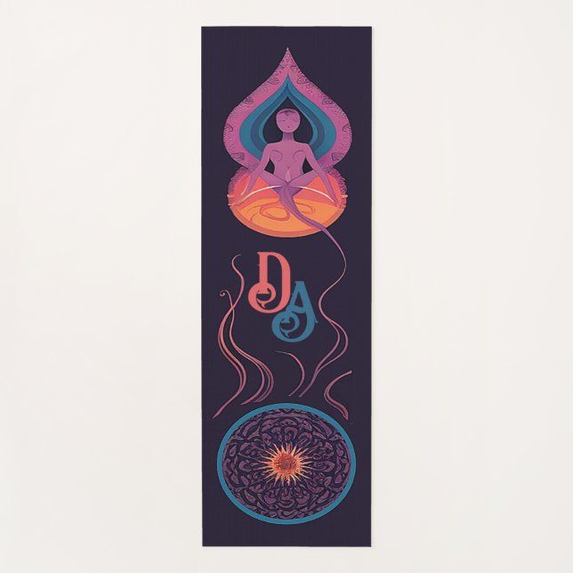 Tapetes de Yoga Personalizados Monogramados (Frente)