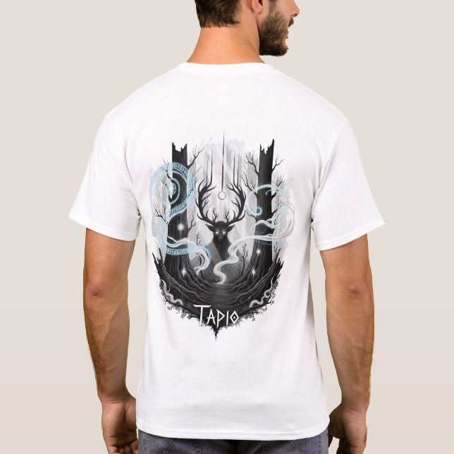 "Tapio" Finnish Forest Spirit Elk T-Shirt (Verso)