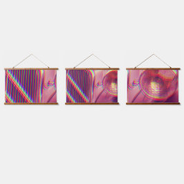 Tapisserie murale cadre en bois - Psychedelic