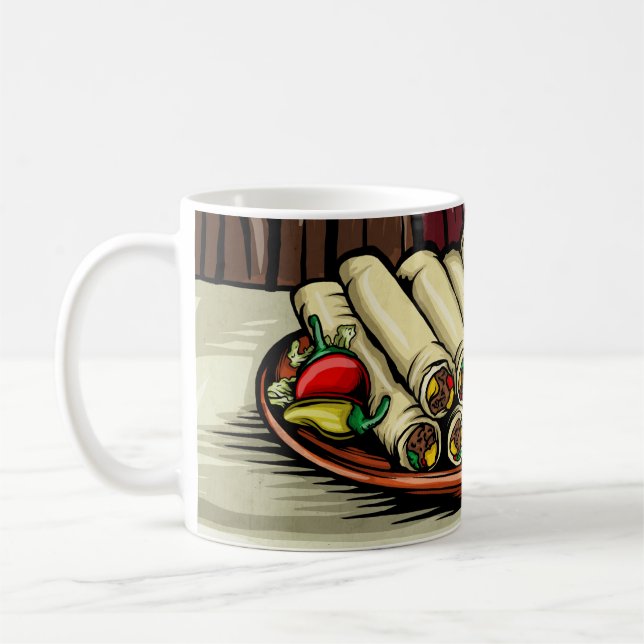 taquitos em uma caneca (Esquerda)