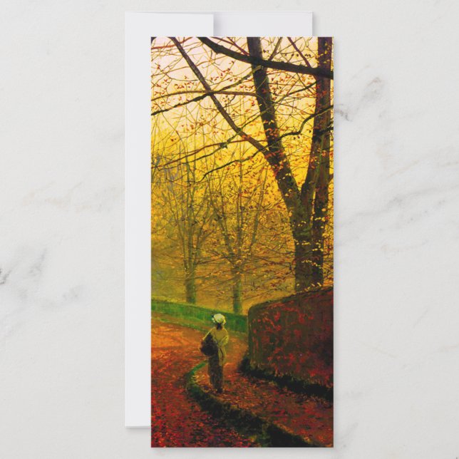 Tarde de novembro Stapleton Park Grimshaw Card (Frente)