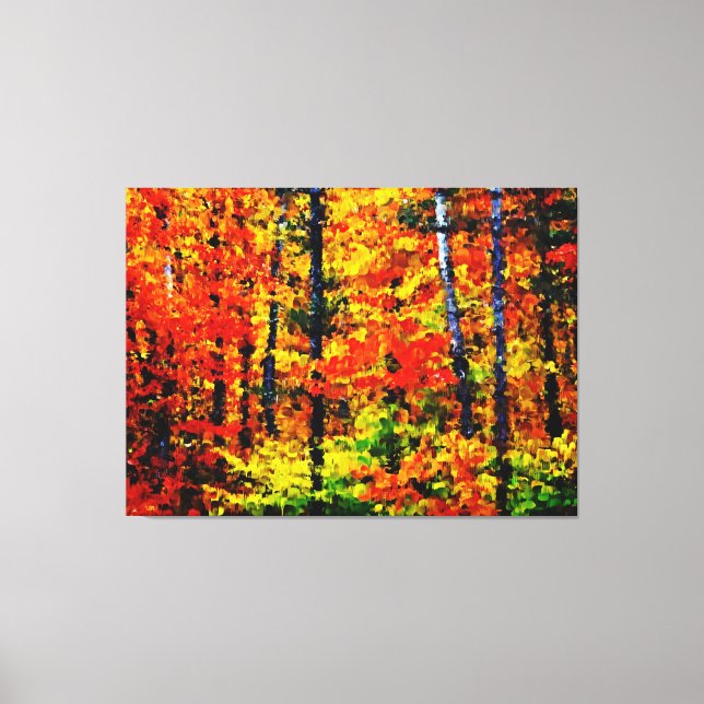 Tarde do outono - Canvas de Pintura (Frente)