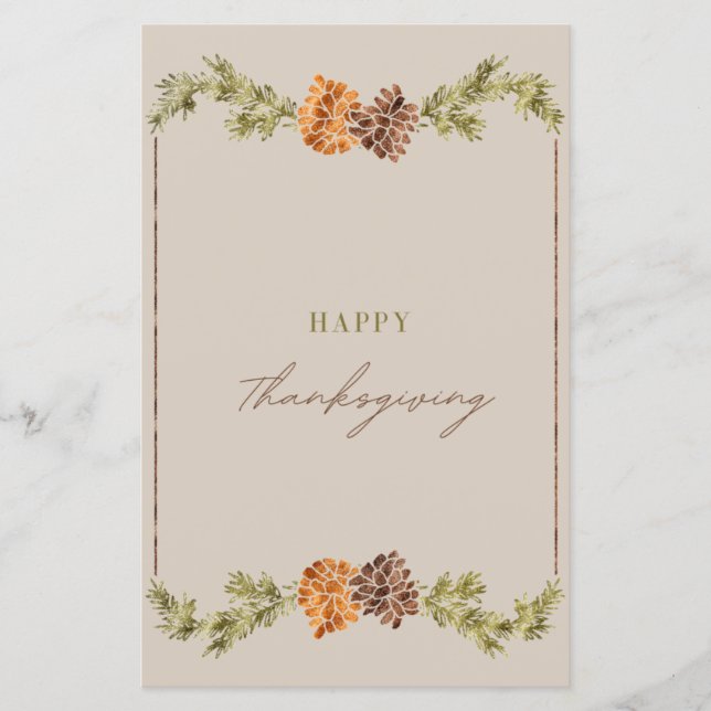 target elegante de acción de gracias (Frente)