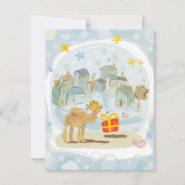 Tarjeta/invitación/saludo de Reyes Magos (Frente)