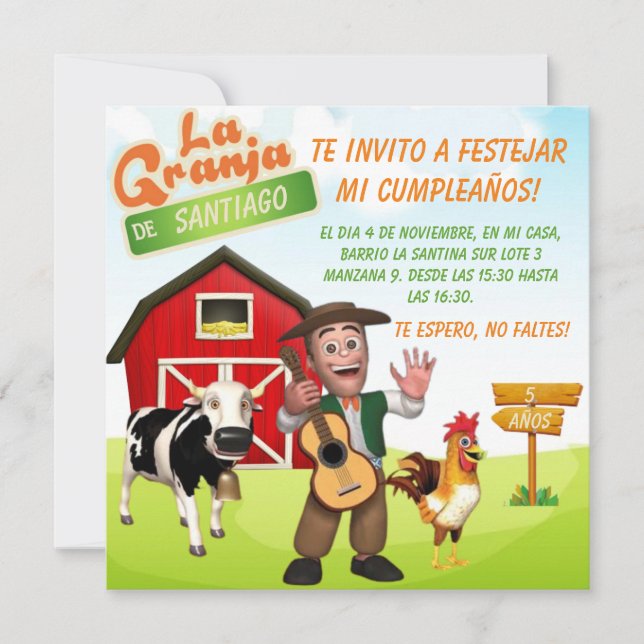 Tarjeta plana (Frente)