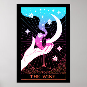 Tarot card the Wine Poster