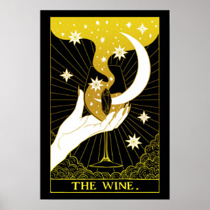 Tarot card the Wine Poster